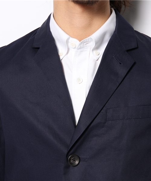 AMERICAN RAG CIE（アメリカンラグシー）の「AMERICAN RAG CIE コットンチェスターコート 114-AKS-M141-CO029∴（チェスターコート・メンズ・ネイビー/ベージュ/カーキ・2/1/3）」の8枚目の写真