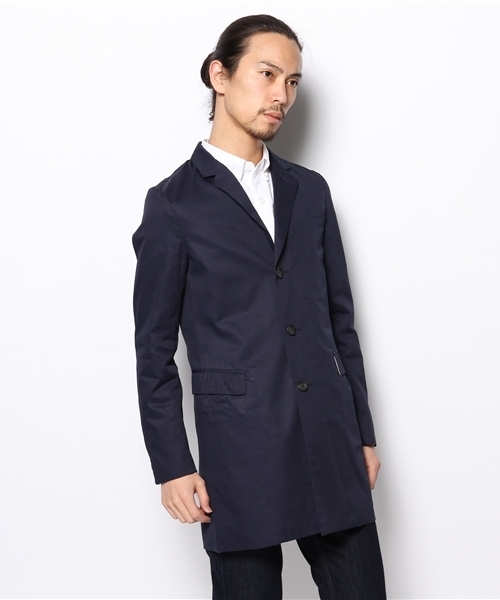 AMERICAN RAG CIE（アメリカンラグシー）の「AMERICAN RAG CIE コットンチェスターコート 114-AKS-M141-CO029∴（チェスターコート・メンズ・ネイビー/ベージュ/カーキ・2/1/3）」の15枚目の写真