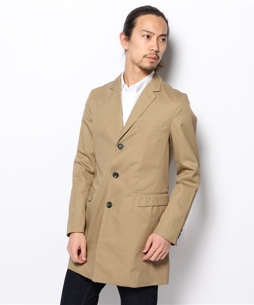 AMERICAN RAG CIE（アメリカンラグシー）の「AMERICAN RAG CIE コットンチェスターコート 114-AKS-M141-CO029∴（チェスターコート・メンズ・ネイビー/ベージュ/カーキ・2/1/3）」の13枚目の写真