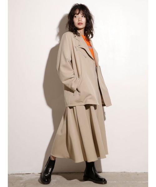 jouetie(ジュエティ)の「ダブルジップフレアスカート(スカート・レディース・ブラック/ベージュ/グレー/ブルー・MEDIUM)」の12枚目の写真