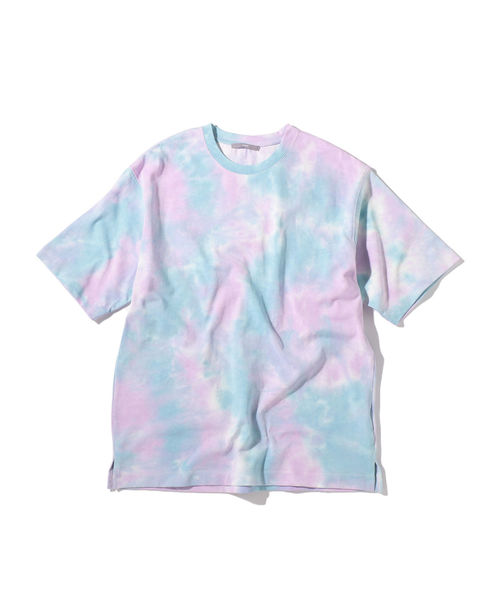 SHIPS(シップス)の「SU: タイダイ リラックス Tシャツ(Tシャツ/カットソー・メンズ・ブラック/ネイビー/ライトグリーン/ラベンダー・SMALL/MEDIUM/LARGE)」の4枚目の写真