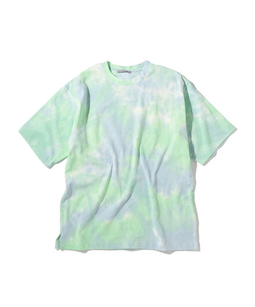 SHIPS(シップス)の「SU: タイダイ リラックス Tシャツ(Tシャツ/カットソー・メンズ・ブラック/ネイビー/ライトグリーン/ラベンダー・SMALL/MEDIUM/LARGE)」の2枚目の写真