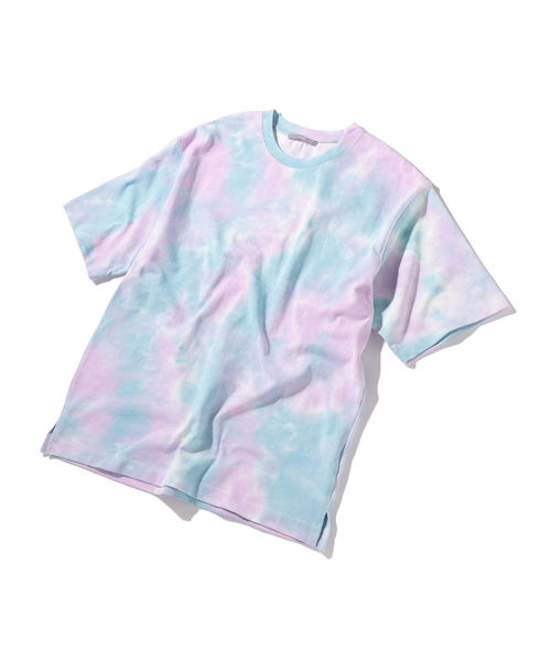 SHIPS(シップス)の「SU: タイダイ リラックス Tシャツ(Tシャツ/カットソー・メンズ・ブラック/ネイビー/ライトグリーン/ラベンダー・SMALL/MEDIUM/LARGE)」の10枚目の写真