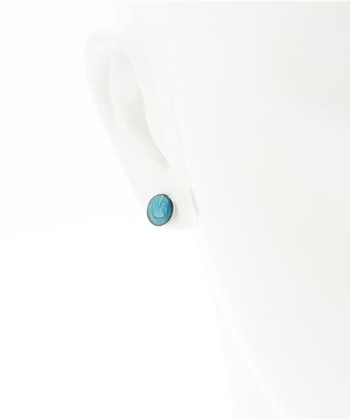 amp japan（アンプジャパン）の「Color Mary Medaille カラー マリア メダイ ピアス（ピアス（片耳用）・メンズ・ブルー/ブラック・FREE）」の4枚目の写真