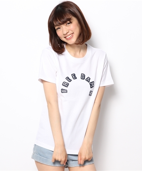 Kastane(カスタネ)の「【Kastane】FREEDAMNTシャツ(Tシャツ/カットソー・レディース・ホワイト/ブラック/その他15/グレー・FREE)」の5枚目の写真