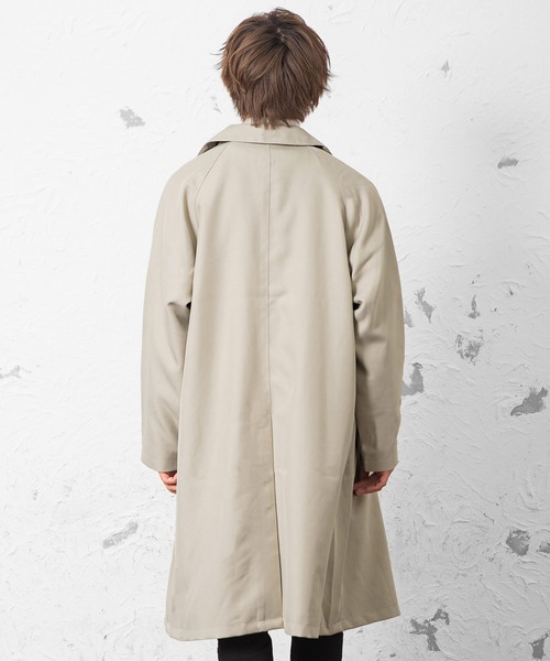 MinoriTY（マイノリティ）の「ビッグシルエットステンカラーコート スプリングコート ライトアウター（ステンカラーコート・メンズ・ブラック/ベージュ/ブルーグリーン/テラコッタ・M/L）」の16枚目の写真