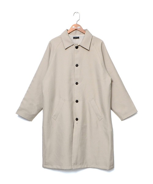 MinoriTY（マイノリティ）の「ビッグシルエットステンカラーコート スプリングコート ライトアウター（ステンカラーコート・メンズ・ブラック/ベージュ/ブルーグリーン/テラコッタ・M/L）」の10枚目の写真