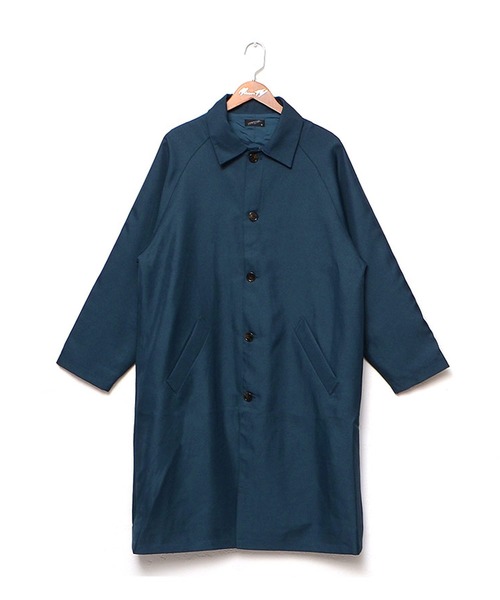 MinoriTY（マイノリティ）の「ビッグシルエットステンカラーコート スプリングコート ライトアウター（ステンカラーコート・メンズ・ブラック/ベージュ/ブルーグリーン/テラコッタ・M/L）」の6枚目の写真