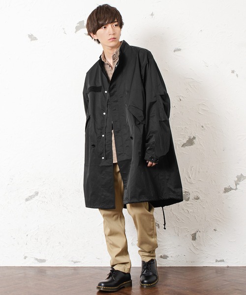 MinoriTY（マイノリティ）の「M-65モッズコート ロング アウター（モッズコート・メンズ・ブラック/ベージュ/カーキ・M/L）」の4枚目の写真