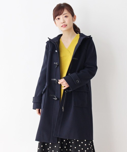 セール その他アウター メルトン調ダッフルコート その他アウター Hushush ハッシュアッシュ のファッション