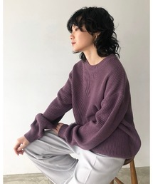 TODAYFUL | クルーネックボーイフレンドニット(ニット/セーター)