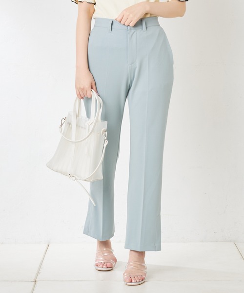 natural couture（ナチュラルクチュール）の「カットジョーゼットサイドペンツパンツ（その他パンツ・レディース・ブルー/ベージュ/ライトベージュ・SMALL/LARGE/MEDIUM）」の3枚目の写真