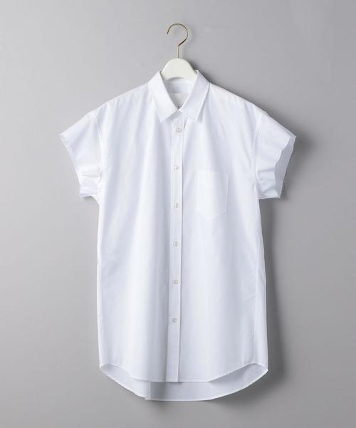 Maison Margiela(メゾンマルジェラ)の「<MAISON MARGIELA(メゾン マルジェラ)>ショートスリーブ シャツ ■■■(シャツ/ブラウス・レディース・ホワイト・38)」の1枚目の写真