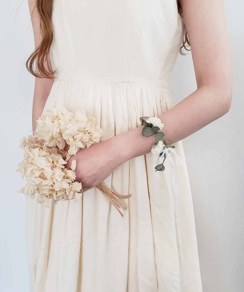 m.soeur（エムスール）の「シロツメクサのバングル＊（バングル/リストバンド・レディース・グリーン・FREE）」の4枚目の写真