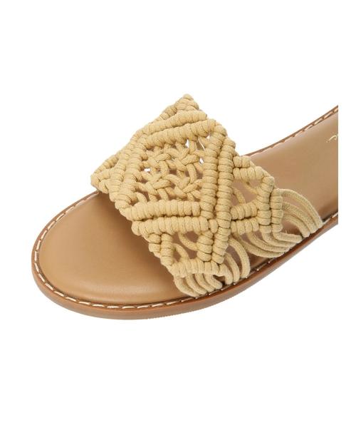 AMERICAN HOLIC（アメリカンホリック）の「マクラメフラットサンダル　＊（サンダル・レディース・ベージュ/アイボリー・S/M/L）」の6枚目の写真