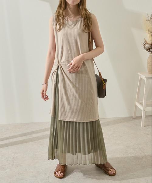 Ambre Neige(アンブルネージュ)の「ノースリーブチュニック/【WEB/EC限定商品】(Tシャツ/カットソー・レディース・オフホワイト/ベージュ・FREE)」の7枚目の写真