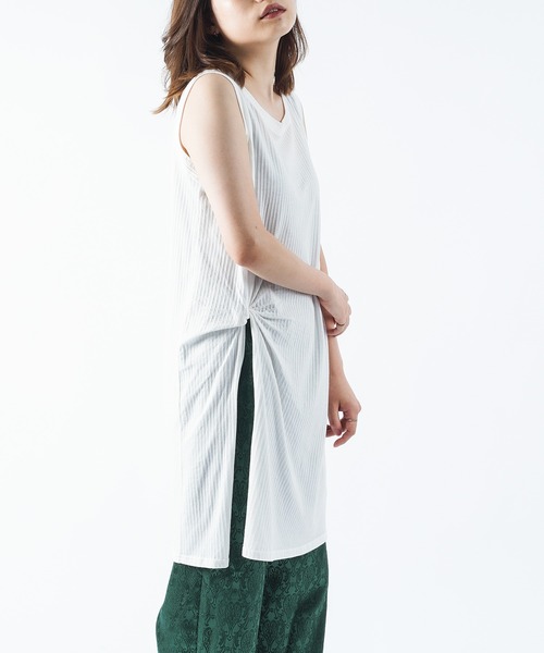 Ambre Neige(アンブルネージュ)の「ノースリーブチュニック/【WEB/EC限定商品】(Tシャツ/カットソー・レディース・オフホワイト/ベージュ・FREE)」の9枚目の写真