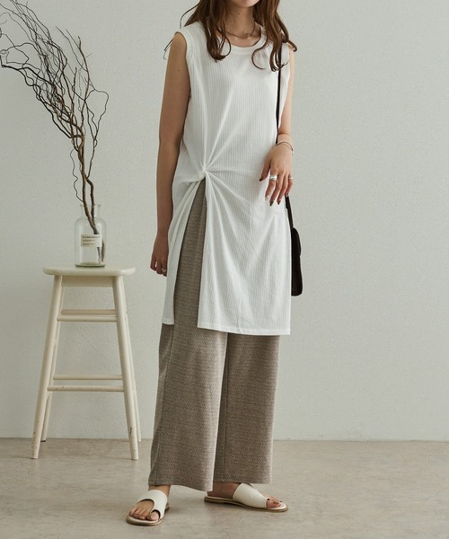 Ambre Neige(アンブルネージュ)の「ノースリーブチュニック/【WEB/EC限定商品】(Tシャツ/カットソー・レディース・オフホワイト/ベージュ・FREE)」の15枚目の写真