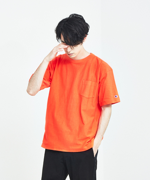 Champion(チャンピオン)の「【Champion】 REVERSE WEAVE 半袖Tシャツ(Tシャツ/カットソー・メンズ・ネイビー/ブラック/パープル/ホワイト/オレンジ・2/3)」の5枚目の写真