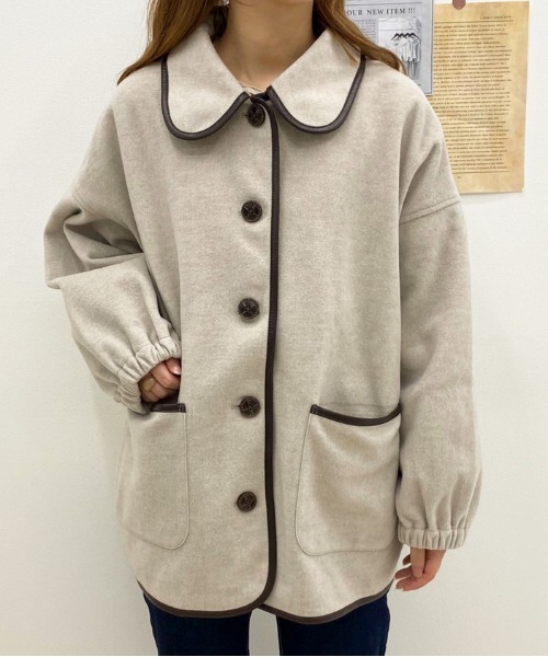 セール】パイピングショートコート【ZOZOTOWN限定アイテム】20AW