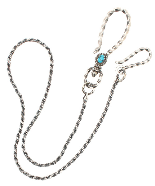 VIVIFY(ビビファイ)の「ウォレットチェーン/スパイラル/ロング(ウォレットチェーン・メンズ・ブラック/ターコイズブルー/シルバー・FREE)」の3枚目の写真