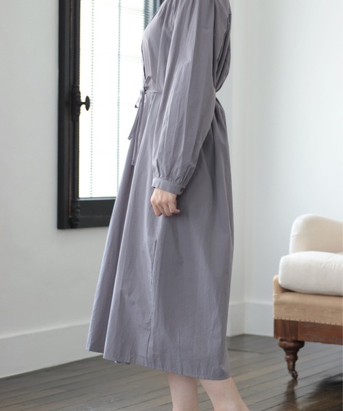 sakishimatokyo（サキシマトーキョー）の「【ZOZO限定】サキシマamp「ヒモツキノワンピース」（ワンピース・レディース・ブラック/ベージュ/サックスブルー・FREE）」の6枚目の写真