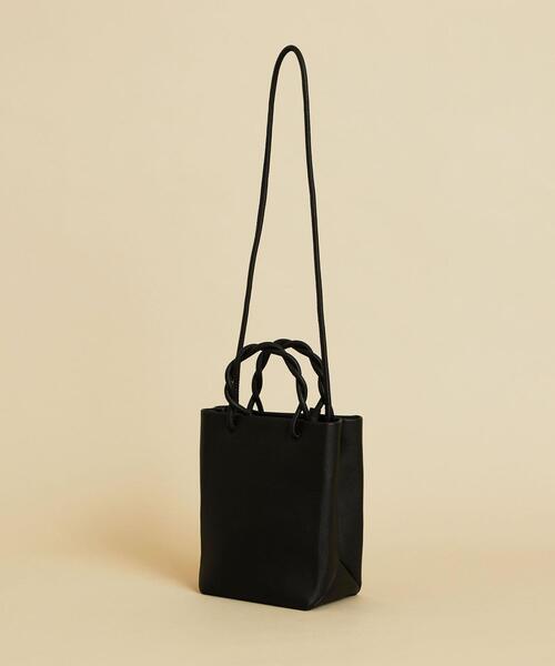 BEAUTY&YOUTH UNITED ARROWS（ビューティーアンドユースユナイテッドアローズ）の「BY∴ ツイストハンドル ショルダーバッグ -2WAY-（ショルダーバッグ・レディース・ブラック/オリーブ/その他1/シルバー/オフホワイト/ライトブルー・FREE）」の10枚目の写真