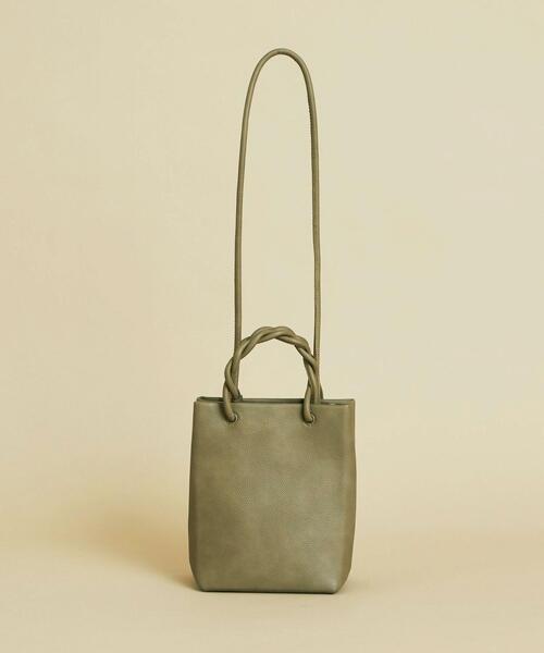 BEAUTY&YOUTH UNITED ARROWS（ビューティーアンドユースユナイテッドアローズ）の「BY∴ ツイストハンドル ショルダーバッグ -2WAY-（ショルダーバッグ・レディース・ブラック/オリーブ/その他1/シルバー/オフホワイト/ライトブルー・FREE）」の15枚目の写真