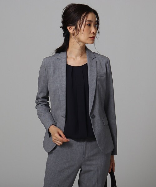 【極美品✨】アンタイトル KWTワンボタンジャケット セットアップ 24年製 黒 極美品✨】アンタイトル KWTワンボタンジャケット セットアップ