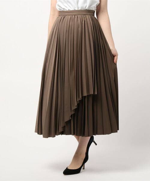 CLANE（クラネ）の「OVERLAP PLEAT SKIRT（スカート）」 - WEAR 