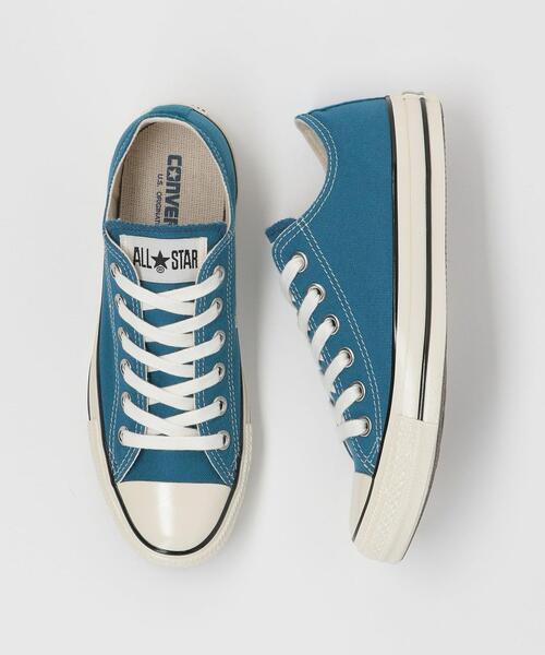 CONVERSE（コンバース）の「★★[ コンバース ]CONVERSE SC US オリジネーター COLORS OX スニーカー（スニーカー・レディース・ベージュ/ターコイズブルー・23cm/22.5cm/23.5cm/25cm/24.5cm/24cm）」の2枚目の写真