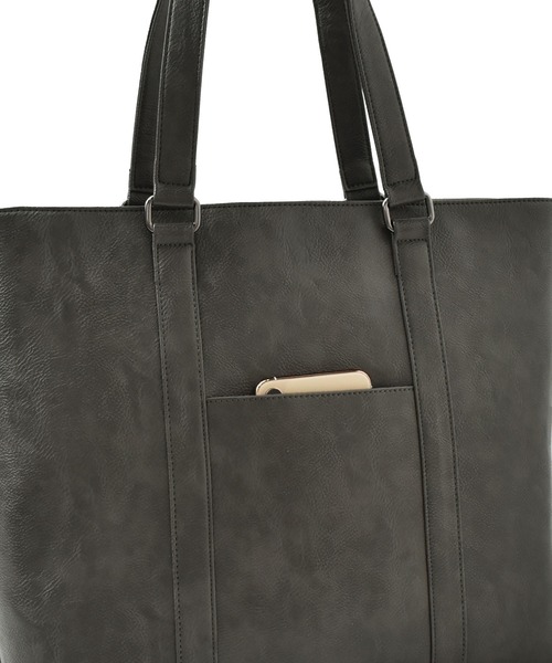 VitaFelice（ヴィータフェリーチェ）の「スクエアビッグトートバッグ（ビジネスバッグ・メンズ・ブラウン/ダークグレー/ブラック/ダークブラウン・FREE）」の15枚目の写真
