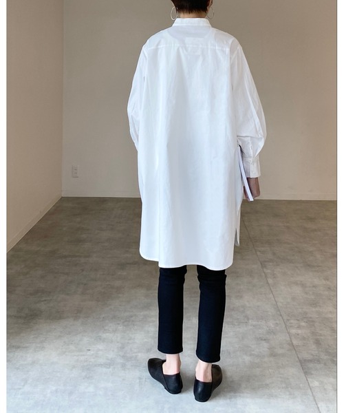カジュアル 長袖 シャツワンピース オーバーサイズ トレンド She's Closet（シーズクローゼット）の「オーバーサイズ長袖