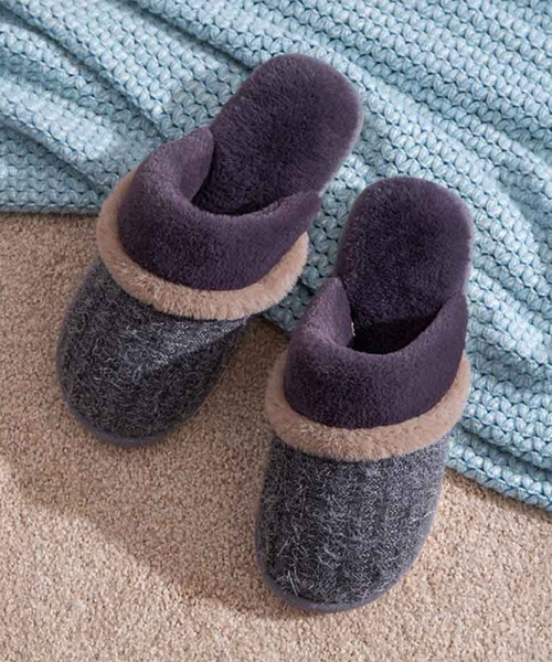 男女兼用バイカラーもこもこスリッパ ルームシューズ スリッパ Aimoha アイモハ のファッション通販 Zozotown