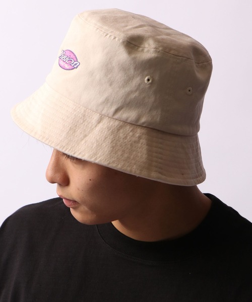 VISION STREET WEAR(ヴィジョンストリートウェア)の「VISION STREET WEAR ヴィンテージ刺繍バケットハット(ハット・メンズ・ブラック/アイボリー/ダークパープル・FREE)」の4枚目の写真