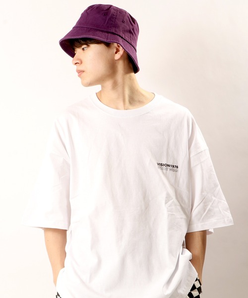 VISION STREET WEAR(ヴィジョンストリートウェア)の「VISION STREET WEAR ヴィンテージ刺繍バケットハット(ハット・メンズ・ブラック/アイボリー/ダークパープル・FREE)」の13枚目の写真