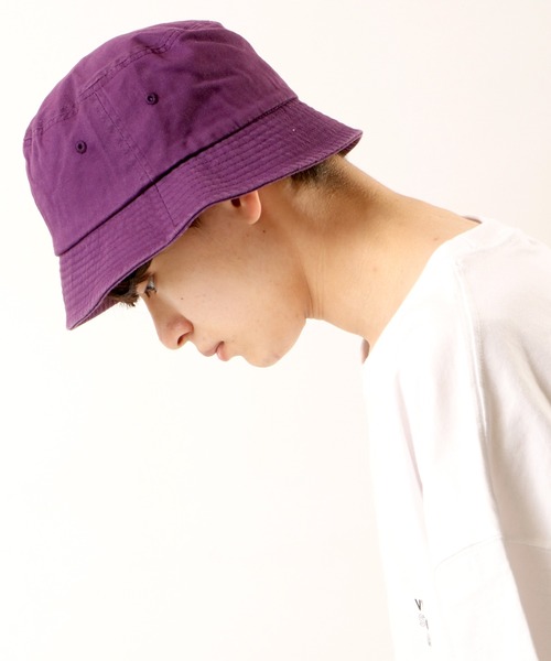 VISION STREET WEAR(ヴィジョンストリートウェア)の「VISION STREET WEAR ヴィンテージ刺繍バケットハット(ハット・メンズ・ブラック/アイボリー/ダークパープル・FREE)」の14枚目の写真