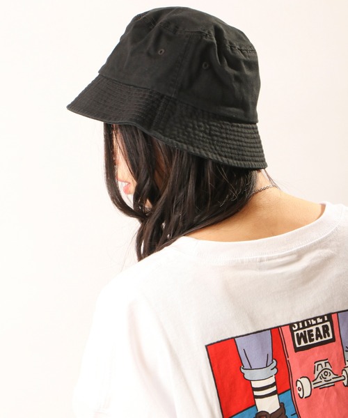 VISION STREET WEAR(ヴィジョンストリートウェア)の「VISION STREET WEAR ヴィンテージ刺繍バケットハット(ハット・メンズ・ブラック/アイボリー/ダークパープル・FREE)」の11枚目の写真