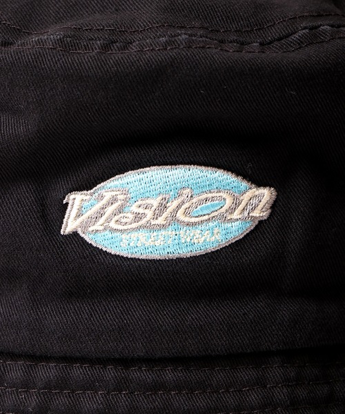 VISION STREET WEAR(ヴィジョンストリートウェア)の「VISION STREET WEAR ヴィンテージ刺繍バケットハット(ハット・メンズ・ブラック/アイボリー/ダークパープル・FREE)」の17枚目の写真