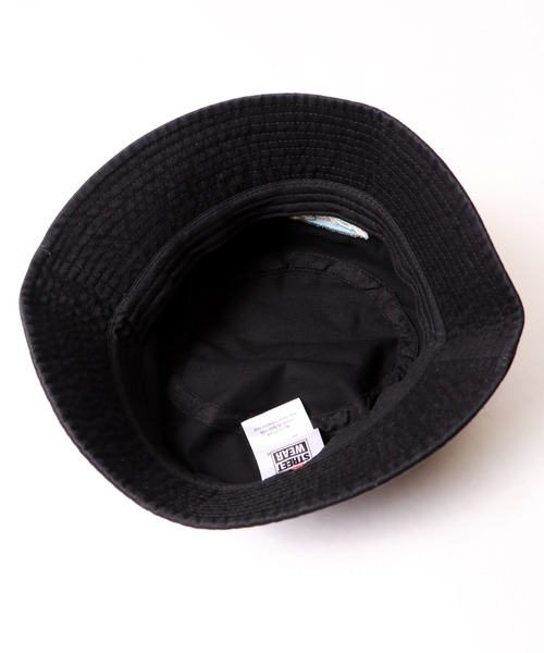 VISION STREET WEAR(ヴィジョンストリートウェア)の「VISION STREET WEAR ヴィンテージ刺繍バケットハット(ハット・メンズ・ブラック/アイボリー/ダークパープル・FREE)」の9枚目の写真