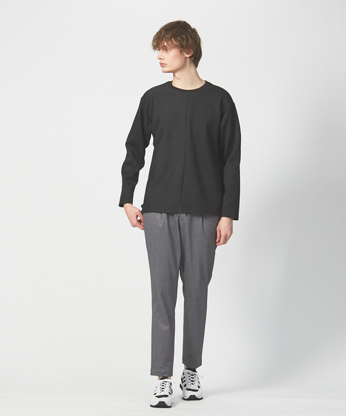 ABAHOUSE(アバハウス)の「ジャガード切り替えクルーネック カットソー(Tシャツ/カットソー・メンズ・ブラック/ネイビー/グレー・44/46/48)」の15枚目の写真