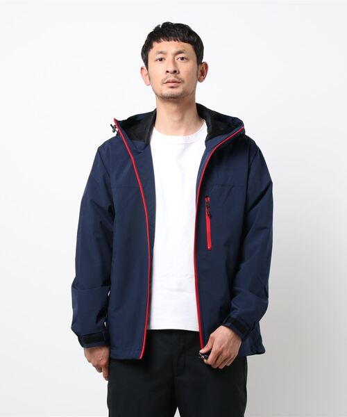 Blue Standard (ブルースタンダード)の「【BLUE STANDARD】撥水防風ストレッチジャケット ナイロンジャケット/マウンテンパーカー 耐水圧10000mm(マウンテンパーカー・メンズ・ブラック/カーキ/ブルー/ネイビー/杢グレー/マスタード/レッド/ブルー系その他/スミクロ・LARGE/XX-LARGE/SMALL/MEDIUM/X-LARGE)」の7枚目の写真