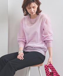 UNITED ARROWS | UWSC シアー クルーネック ニット(ニット/セーター)