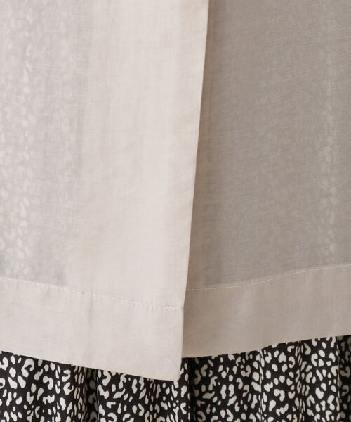 SHOO・LA・RUE(シューラルー)の「◆シアークルーネックコート(ノーカラーコート・レディース・ブラック/ナチュラル・00)」の3枚目の写真