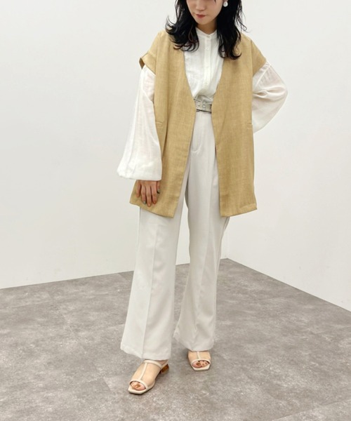 apres jour mignon（アプレジュールミニョン）の「ノースリジレ 【ZOZOTOWN限定アイテム】（ベスト・レディース・ブラウン系その他/ベージュ/カーキ・フリー/X-LARGE）」の13枚目の写真