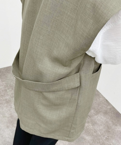 apres jour mignon（アプレジュールミニョン）の「ノースリジレ 【ZOZOTOWN限定アイテム】（ベスト・レディース・ブラウン系その他/ベージュ/カーキ・フリー/X-LARGE）」の22枚目の写真