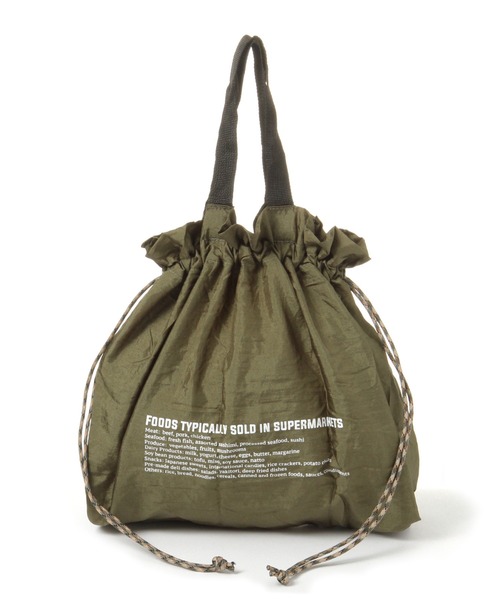 GLOBAL WORK（グローバルワーク）の「畳める2WAYキンチャク【G.W.G.G.】/941780（エコバッグ/サブバッグ・レディース・ブラウン/ブラック/グリーン・FREE）」の3枚目の写真