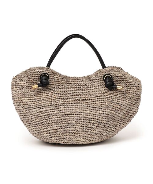 SHIPS(シップス)の「VIOLAd’ORO:サンドロノットトート(かごバッグ・レディース・ベージュ/ライトグレー・ONE SIZE)」の2枚目の写真