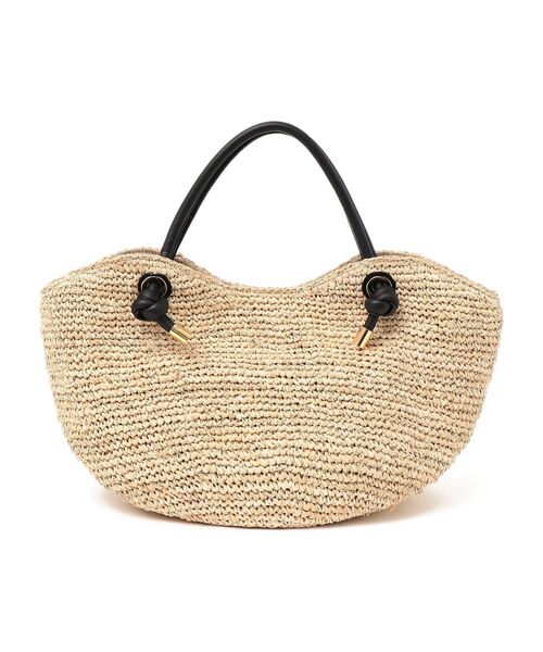 SHIPS(シップス)の「VIOLAd’ORO:サンドロノットトート(かごバッグ・レディース・ベージュ/ライトグレー・ONE SIZE)」の5枚目の写真