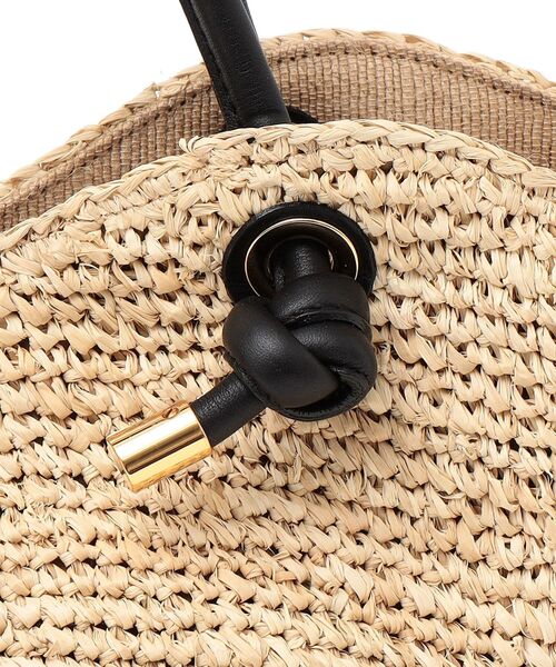 SHIPS(シップス)の「VIOLAd’ORO:サンドロノットトート(かごバッグ・レディース・ベージュ/ライトグレー・ONE SIZE)」の4枚目の写真